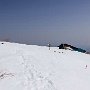 去年より雪は浅い感じ。